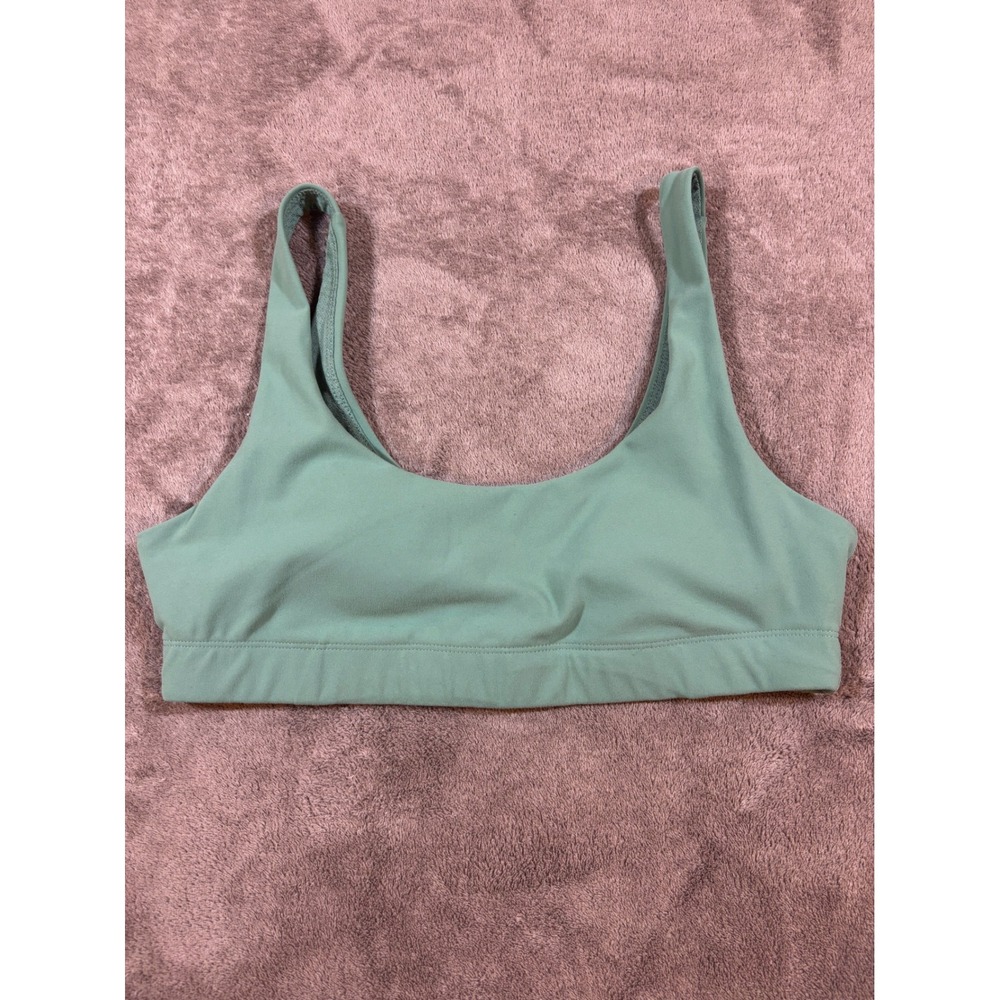 Vuori AllTheForm Sage Green Scoop Neck Sports Bra VW158 Medium